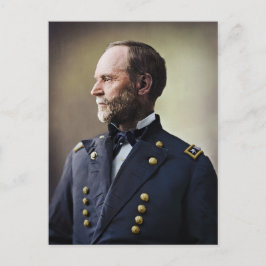 General William Sherman Postkarte