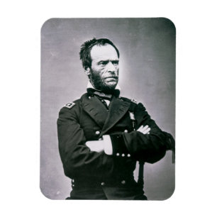 General William T. Sherman (1820-91) (b/w Foto) Magnet