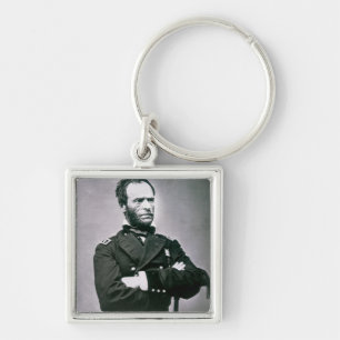 General William T. Sherman (1820-91) (b/w Foto) Schlüsselanhänger