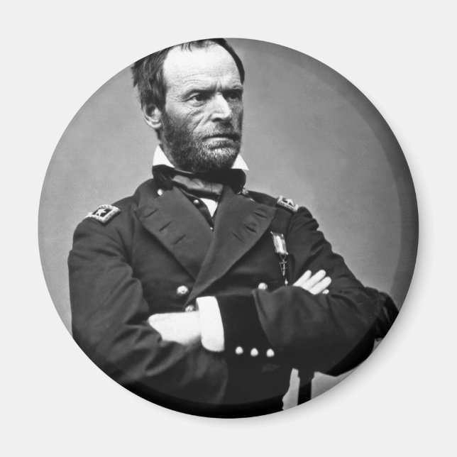 General William Tecumseh Sherman, 1865. Magnet (Vorne)