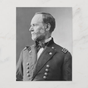 General William Tecumseh Sherman Postkarte