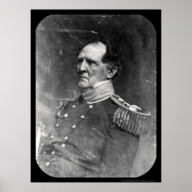 General Winfield Scott Daguerreotype 1849 Poster (Vorne)
