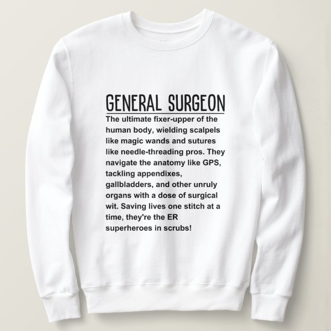 Generalchirurg Sweatshirt (Design vorne)