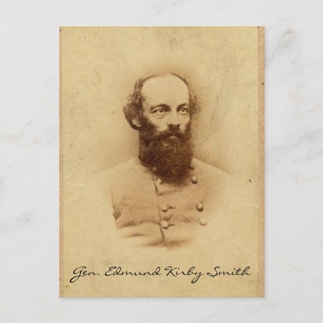Generalleutnant Edmund Kirby Smith Postkarte (Vorderseite)