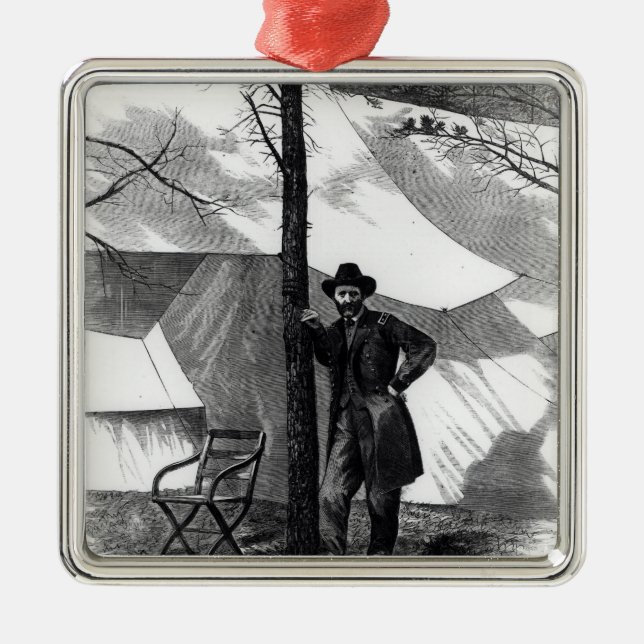 Generalleutnant Ulysses S. Grant Ornament Aus Metall (Vorne)