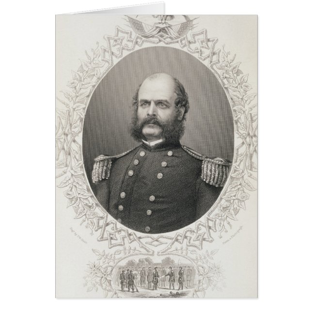 Generalmajor Ambrose Everett Burnside (Vorne)