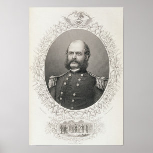 Generalmajor Ambrose Everett Burnside Poster