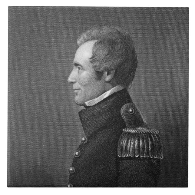 Generalmajor Edmund Pendleton Gaines (1777-1849) Fliese (Vorderseite)