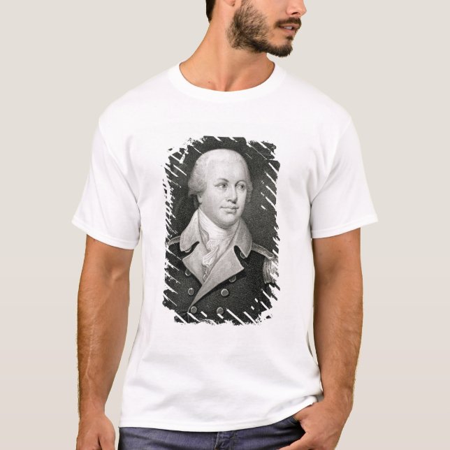 Generalmajor Nathaniel Greene (1742-86), graviert T-Shirt (Vorderseite)