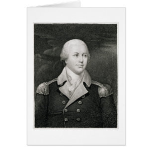 Generalmajor Nathaniel Greene (1742-86), in Gravur