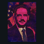 Generalstaatsanwalt Eric Holler Pop Art Poster<br><div class="desc">Generalstaatsanwalt Eric Holder Pop Art Poster (groß)</div>
