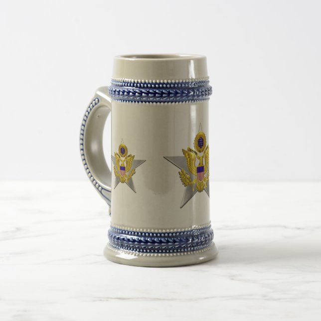 Generalstab der Armee Beer Stein Bierglas (Vorderseite Links)