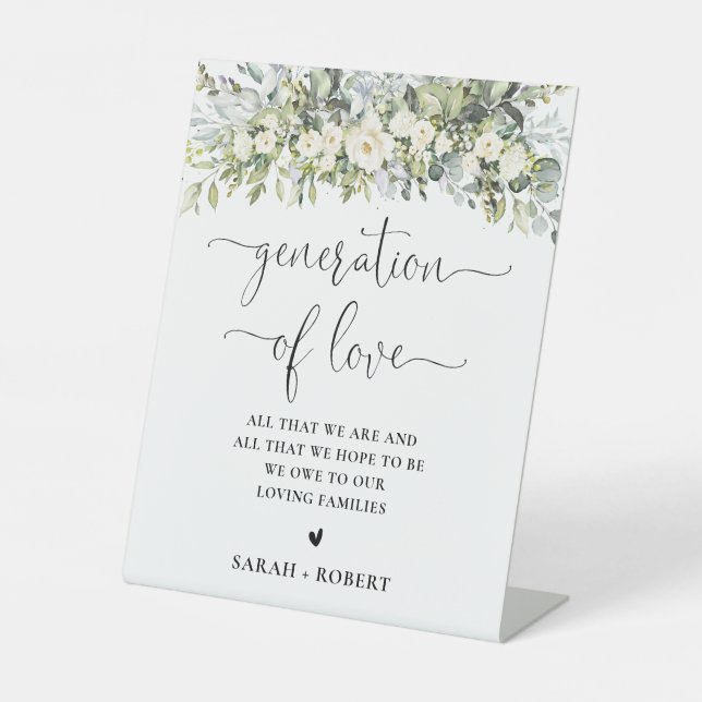 Génération de l'Amour Panneau Fleurs Blanches (Recto)