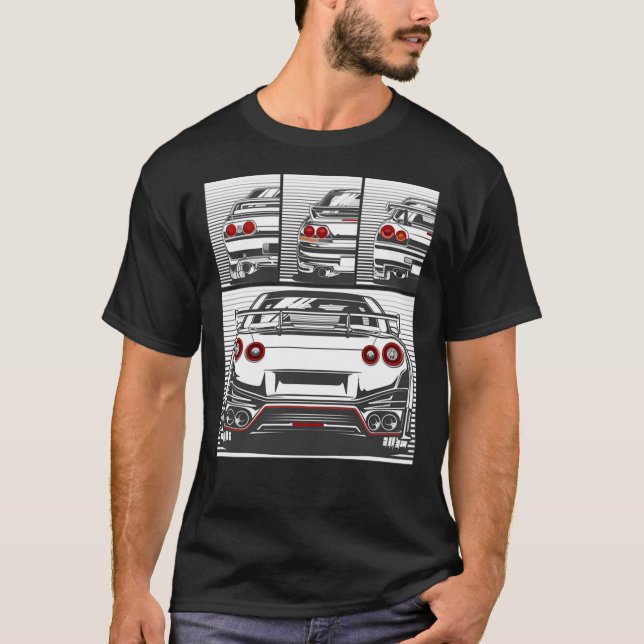 Generation Of Nissan Gtr Series 168 Classic T-Shir T-Shirt (Vorderseite)