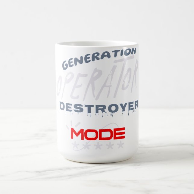 Generation Operator Zerstörer-Modus Kaffeetasse (Mittel)