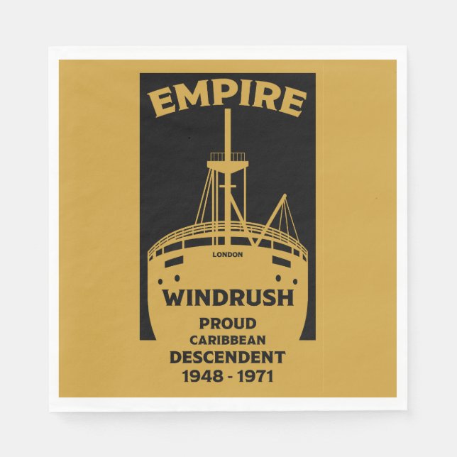 Generation Windrush Black History Serviette (Vorderseite)
