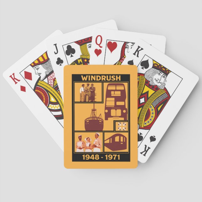Generation Windrush Britische Geschichte Spielkarten (Rückseite)