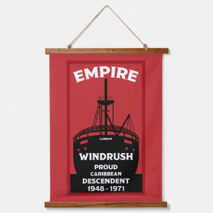 Generation Windrush Wandteppich Mit Holzrahmen