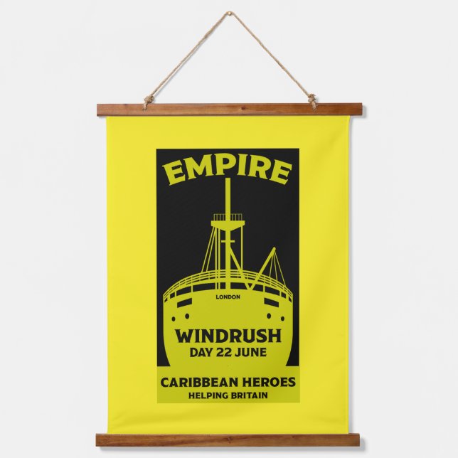 Generation Windrush Wandteppich Mit Holzrahmen (Vorderseite)