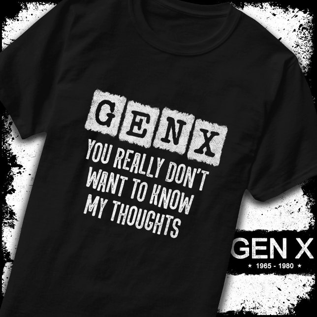 Generation X 80er Kid Gen X Gen Xer Funny Gen X T-Shirt (Von Creator hochgeladen)