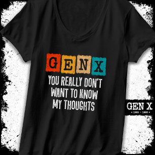 Generation X 80er Kid Gen X Gen Xer Funny Gen X T-Shirt