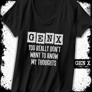Generation X 80er Kid Gen X Gen Xer Funny Gen X T-Shirt