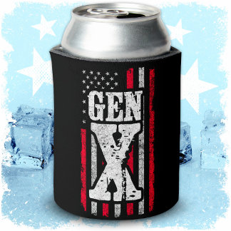 Generation X - Amerikanische Flagge - Proud Gen Xe Dosenkühler