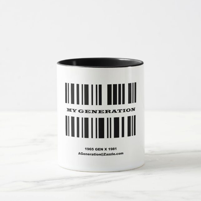 Génération X BAR CODE Mug (Centre)