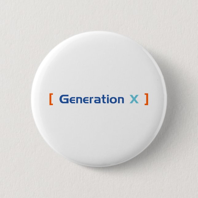 Generation X Button (Vorderseite)
