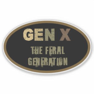Generation X - Die Generation der Fersen Aufkleber