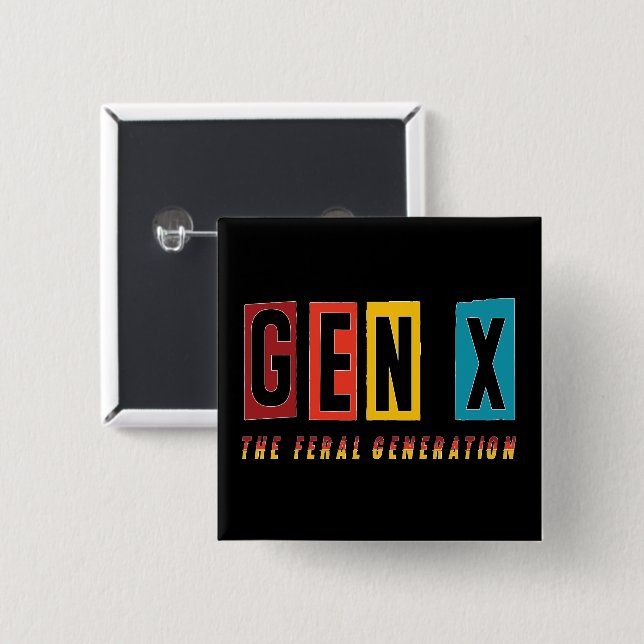 Generation X Feral Button (Vorne & Hinten)