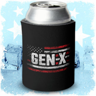 Generation X Gen Xer Gen X American Flag Gen X Dosenkühler