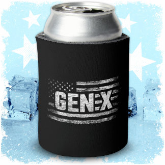 Generation X Gen Xer Gen X American Flag Gen X Dosenkühler