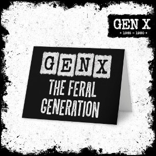 Generation X Gen Xer Gen X Die Generation der Fers Karte