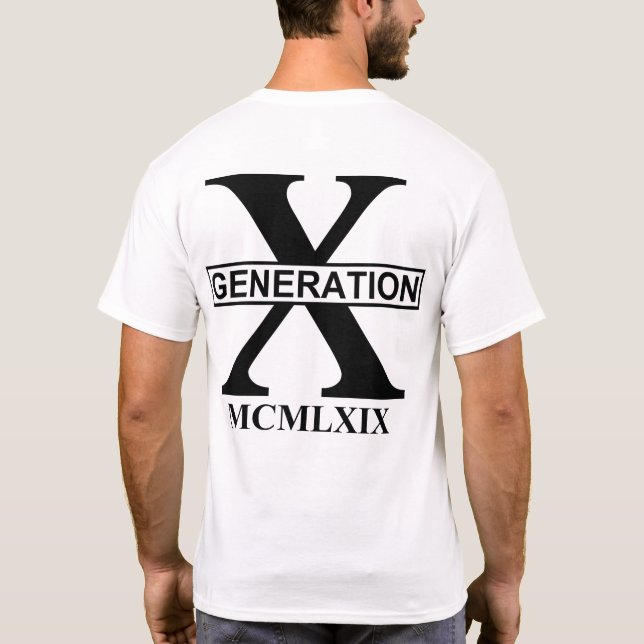 GENERATION X - MCMLXIX (1969) T-Shirt (Rückseite)