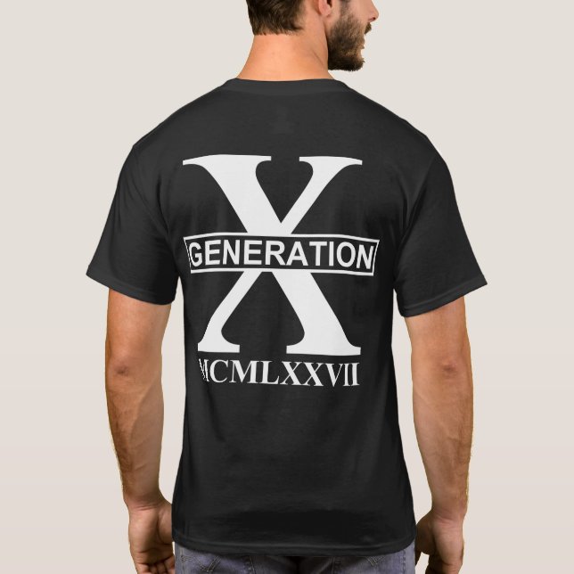 GENERATION X - MCMLXXVII (1977) T-Shirt (Rückseite)