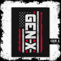 Generation X Proud Gen Xer American Flag Gen X