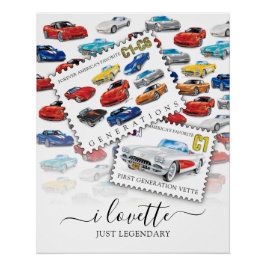 GENERATIONEN DER AUTOMOBILKUNST POSTER