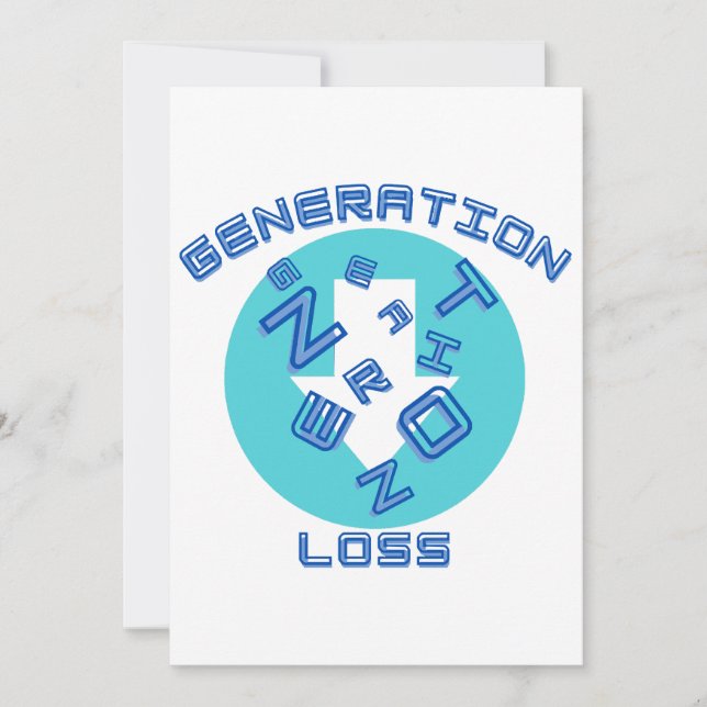 Generationsverlust Einladung (Vorderseite)