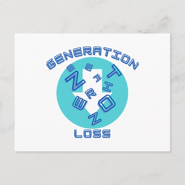 Generationsverlust Postkarte (Vorderseite)