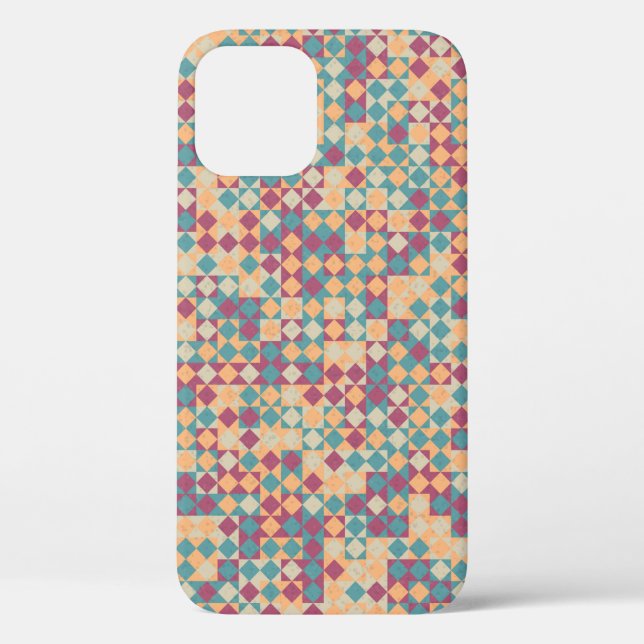 Generative abstrakt geometrische Musterberechnung Case-Mate iPhone Hülle (Rückseite)