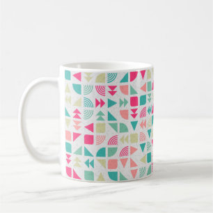 Generative abstrakt geometrische Musterberechnung Kaffeetasse