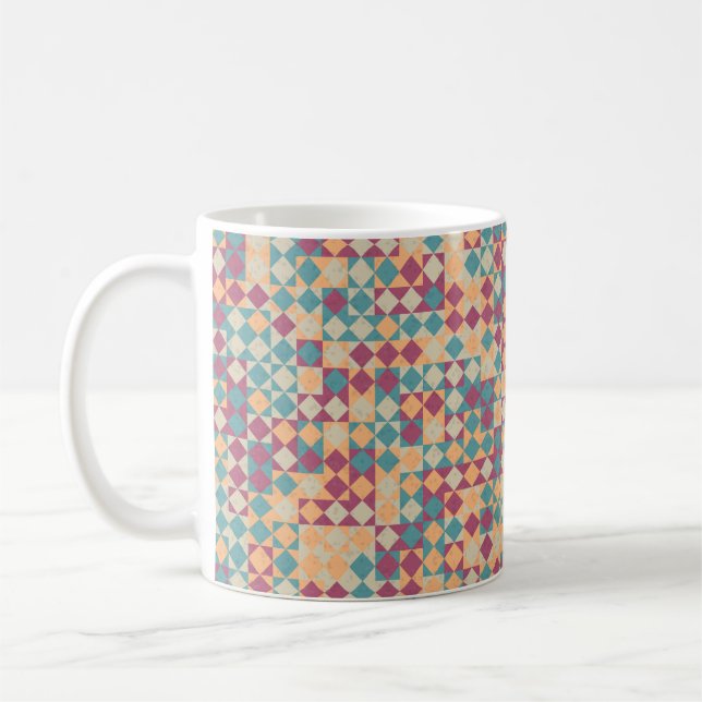 Generative abstrakt geometrische Musterberechnung Kaffeetasse (Links)