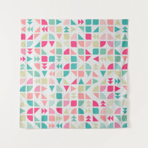 Generative abstrakt geometrische Musterberechnung Wandteppich