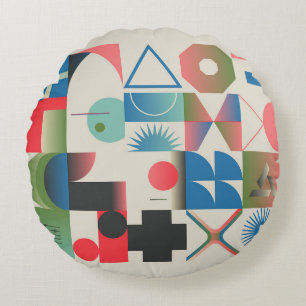 Generative Design-Grafik Rundes Kissen