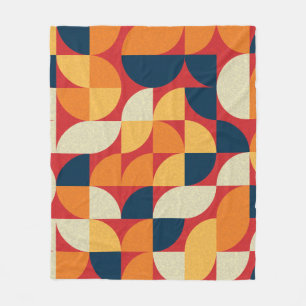 Generative Kunst: Bunte Quarterzirkel Fleecedecke