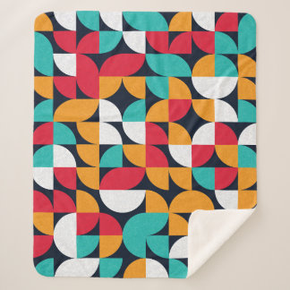 Generative Kunst: Farbiges Dreieck-Muster Sherpadecke