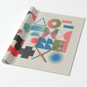 Generatives Design-Kunstwerkgrafik von bizarren Ko Geschenkpapier