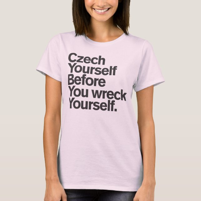 Generic Comedy™ / Tschechen Sie sich! T-Shirt (Vorderseite)