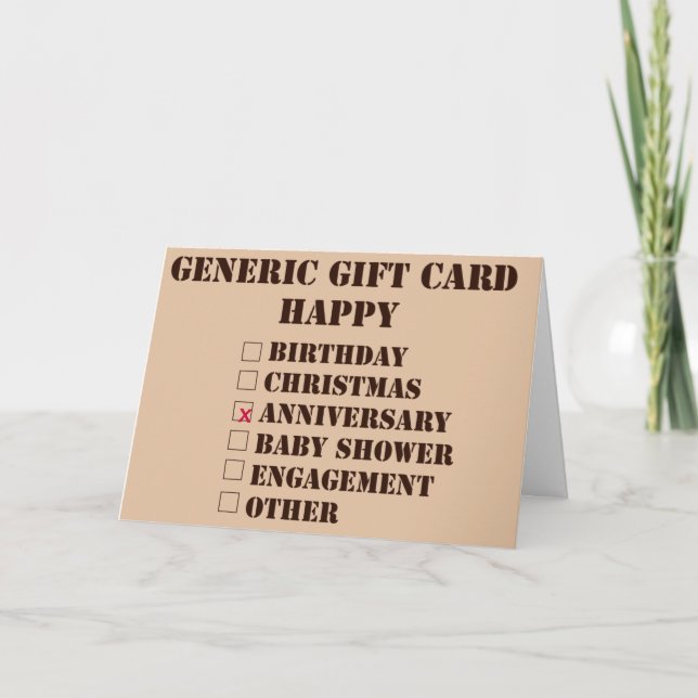 Generic Gift Card Feiertagskarte (Vorderseite)